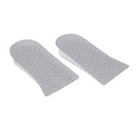 HOOWIFFY 2 Pairs Height-Increasing Insole Invisible Heel Lift Flexible Silicone Cotton Insert for Dress Shoes and Boots Comfortable Shoe Lift Insoles for Multiple People