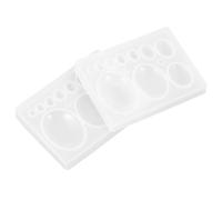 HOOWIFFY 2 Pcs White Silica Gel DIY Pendant Mold for Handicraft Making