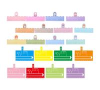 HOOWIFFY 2 Sets Reading Guide Bookmarks Spacer Writing Tools 8-Color and 12-Color Guided Reading Strips for Dyslexia Support for Boys