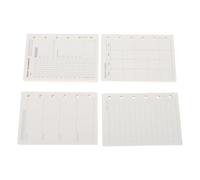 HOOWIFFY 200pcs A7 Planner Refills Loose Leaf Paper for 6 Hole Binder, Undated Daily Weekly Monthly Inserts, Flexible Planning with Comprehensive Time Management, for Travel and Office Use
