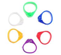 HOOWIFFY 200pcs Reusable Plastic Bird Foot Rings Identification Leg Bands for Small Chickens and Birds, Wide Application Clip-on Pigeon Foot Rings for Easy Tracking and Record Keeping