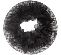 HOOWIFFY 20pcs Black Breathable Stretchable Cloth Hair Nets for Women Elastic Hair Covers for Putting during The Night Suitable for Chefs and Bank Clerks