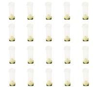 HOOWIFFY 20pcs Plastic Beehive Cell Protector Covers Lightweight and Easy to Maintain Queen Cage Protective Cover with Uneven Grid Design for Beekeeping Equipment