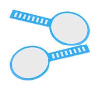 HOOWIFFY 2pcs Blue Handheld White Board Paddles Made of Foam Board Material with Reusable Design for Classroom Voting and Event Raffles Teaching Tools