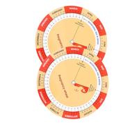 HOOWIFFY 2pcs Colorful Pregnancy Wheel Paper Tool Poster with Convenient Tracking and Backup Included, Vibrant Color Print Design Pregnancy Guide for Expecting Moms
