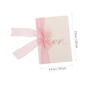 HOOWIFFY 2pcs Delicate Wedding Vow Cards with Fine Texture and Smooth Surface for Important Occasions and Theme Party Beautiful Design to Capture Your Color Assorted style