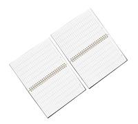 HOOWIFFY 2pcs Finance Planner and Income Expense Ledger Notebook with Pp Cover and Blank Horizontal Grid Pages for Money Management and Inventory Tracking at Home Or School