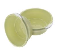 HOOWIFFY 2pcs Plastic Household Washbasins Green Simple Basin for Kitchen and Bathroom with Anti-slip and Environmental Protection Features