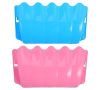 HOOWIFFY 2pcs Rabbit Hanging Feeder Grass Container Small Animal External Grass Frame with External Installation Smooth Surface Plastic outside The Cage for Hamster and Small Animal