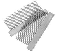 HOOWIFFY 2pcs Violin Bow Hair Combing Tools Iron Bow Hair Combs Comfortable Grip and Knot Preventing Feature
