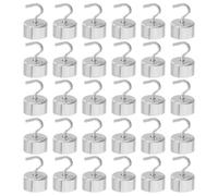 HOOWIFFY 30pcs 5g Calibration Weights with Hook Metal Standard Gram Mass Set for Lab Scale Balancing, Science and Physics Experiments, Accurate Calibration Weight Set for Laboratory Use