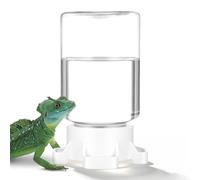 HOOWIFFY 3d Small Animal Water Feeder with Fourport Design 100ml Capacity Pp Material Spill Prevention Stable Base Suitable for Tarantulas and Mantises in Small Animal Enclosures