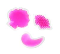 HOOWIFFY 3pcs Eye Ice Patch Pack Lips-shaped Gel Pads with Cool Soothing Pvc Material Hot and Cold Therapy to Reduce Dark Circles for Doctor's Offices and Health Fairs