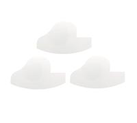 HOOWIFFY 3pcs White Pvc Beard Design and Hairline Enhancing Cards for Precise Hairline Drawing and Beard Shaping, Practical Tools for Barber Use and Grooming