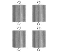 HOOWIFFY 4pcs 200g Lab Calibration Weights with Double Hooks, Precision Metal Hanging Scale Weights Set for Physics Experiments and School Laboratory Use