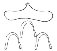 HOOWIFFY 4pcs Elastic Trash Can Bands with Rubber Material, Anti-fall and Waste Reducing Bin Straps for Secure Garbage Bag Fixing, Suitable for Household Kitchen Trash Cans
