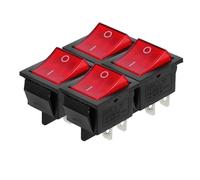 HOOWIFFY 4pcs Engine Rocker Switch Generator Control Panel Switch for Generators Impact Resistant Pa Copper Material Reliable Engine Control and Industrial Applications