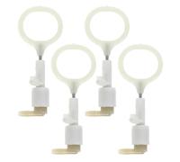 HOOWIFFY 4pcs Handheld Chainsaw Oil Pump Electric Saw Replacement Oil Pump for Outdoor Wood Cutting White Plastic Efficient Precision Control