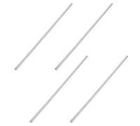 HOOWIFFY 4pcs Iron Heat Transfer Rods for Physics Teaching Equipment and DIY Projects, 8 Inch Thermal Conductivity Conductometer Sticks, Silver Iron Bars for Science Teachers