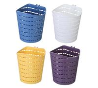 HOOWIFFY 4pcs Multipurpose Storage Basket Set for Bathroom and Home, Hanging Rotatable Design Drainage Feature, Made of Sturdy Pp Material, Space-saving Organiser for Toiletries and Small