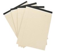 HOOWIFFY 4pcs Portable Memo Pad Schedule Notepad A4 Size Paper Convenient to Carry Easy to Store Beige Legal Pads Gift for New Year