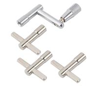 HOOWIFFY 4pcs Steel Drum Keys Wrench Lightweight Unloading Drum Tuning Key for Drumhead Replacement Essential Drummer Accessories Musical Instrument Tool
