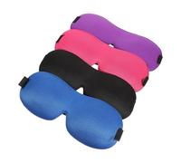 HOOWIFFY 4pcs Three Dimensional Eye Mask Sleep Eye Mask Polyester Foam Material Blocks Out Light Prevents Moving Or Falling for Camping Travel Men Women