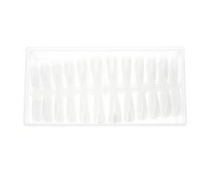 HOOWIFFY 504pcs Full Cover Fake Nails Fake Nail Tips Plastic End Easy to Paint Suitable for People of Different Finger Sizes Weekend Dating