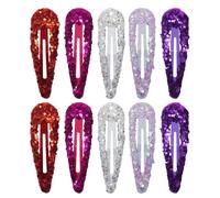 HOOWIFFY 50pcs Hairpins Woman Hair Decor Drop Shape Alloy Hair Clips Simple Style Securely Attached Hold for Usual and Sandy Beach Color