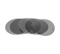 HOOWIFFY 5pcs Black Pet Light Gels Sheets for LED Lights and Soften Intensity for Romantic Evenings and Living Space Ambience