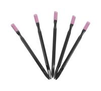 HOOWIFFY 5Pcs Dual-End Nail Sanding Pen Black PP Material Dead Skin Removal Manicure Accessory with Dual-Head Design for Nail Care Routine and Professional Use