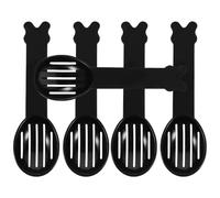 HOOWIFFY 5pcs Hamster Sand Colander Spoon Small Pet Bath Spoon Tool Lightweight Sturdy Plastic 4.52x1.38x0.59in for Hamster Bath Cleaning Random Color