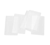 HOOWIFFY 5pcs Id Badge Holder Credit Card Sleeves PVC Ultrathin Design Lightweight Protector for Wallet Everyday Use Business Cards