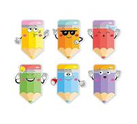 HOOWIFFY 6 Books Memo Notes Reminding Note Paper Paper Material Delicate Appearance Unique Pencil Design Can Be Pasted Repeatedly Writes Smoothly for Study and Office Use