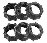 HOOWIFFY 6pcs Adjustable Car Mount Adapter Rings for Wireless Charger Phone Holder Ball-joint Fixed Nut Hex Fit for Car Dashboard Air Vent