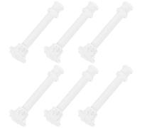 HOOWIFFY 6pcs Dollhouse Roman Pillar Mini Statue Roman Column Decor Abs Architectural Model Making Elegant Design Classical Modern Scene Decoration for Photography Setups