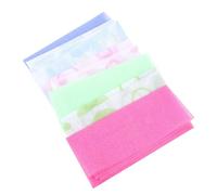 HOOWIFFY 6pcs Exfoliating Nylon Bath Towels Long Shower Towels for Skin Care Portable Bathing Suitable for Camping Trips and Weekend Hotel Stays
