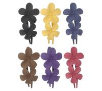 HOOWIFFY 6pcs Large Hair Claw Clips Ps Material Comfortable to Touch Stylish Hair Clamps with Unique Appearance Design to Keep in Place for Carnival and Themed Party Activities