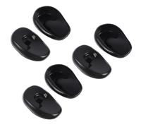 HOOWIFFY 6pcs Reusable Black Plastic Hair Dyeing Ear Protectors with Fine Workmanship for Personal Use and Shampooing, Hair Coloring Ear Covers for Adults and Elders