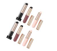 HOOWIFFY 6pcs Silicone Nail Applicator Brush Set for Gradient Nail Art and Manicure Smooth and Seamless Using with Copper Aluminum Handle for Creating Gradient Effects