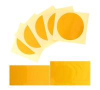 HOOWIFFY 7pcs Pressure Gauge Identification Labels Reflective Waterproof Adhesive Includes 5cm Complete Round Half Circle for Industrial Pressure Indication