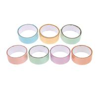 HOOWIFFY 7Roll Vibrant Rainbow Duct Tape Wide Color Coding Tape for Arts Crafts Classroom DIY Projects Adhesive Stickers for Home School Supplies