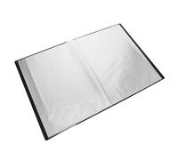 HOOWIFFY A3 Office File Pouch with 40 Inner Sheets, Lightweight Portable Folder Made of Pp Material, Large Capacity Pocket Binder Folder with Front Pocket for Resumes and Document Storage