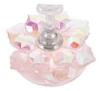 HOOWIFFY Acrylic Nail Display Stand Practice Board Cherry Blossom Shape Stable Base Enhances Skills Plastic Pink for Home Use Beginners and Experienced Nail Artists