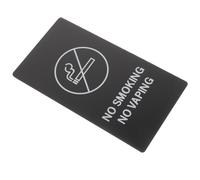 HOOWIFFY Acrylic No Smoking Sign Board for Toilet with Clearly Visible Letter Design, Easy to Use Black Notice Board Suitable for Private Places and Shopping Mall