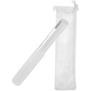 HOOWIFFY Acrylic White Singing Bowl Mallet Stick for Relaxation and Spiritual Gifts with Comfortable Grip and Simple Style, 7.7 Inch Color Color