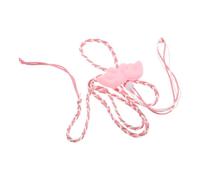 HOOWIFFY Adjustable Length Pink Polyester Hamster Harness and Leash Set with Sturdy Vest-style Design for Guinea Pigs and Chinchillas Suitable for Outdoor Adventures