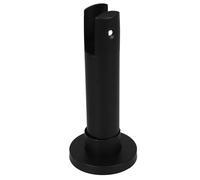 HOOWIFFY Adjustable Stainless Steel Bracket for Toilet Partition with Easy Installation Black Public Restroom Partition Support Foot Height 88-108 Mm