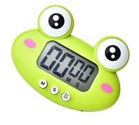 HOOWIFFY Adorable Use Frog Cartoon Multi-function Timer Kitchen Countdown Timer Plastic Material with Visual Alarm for Home and Kitchen Baking