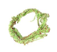 HOOWIFFY Artificial Plant Vine for Reptile Habitat Décor Green | Iron Wire and Pu Build, Safe to Use and Corrosion Resistant, Tropical Rainforest Home Landscape Use